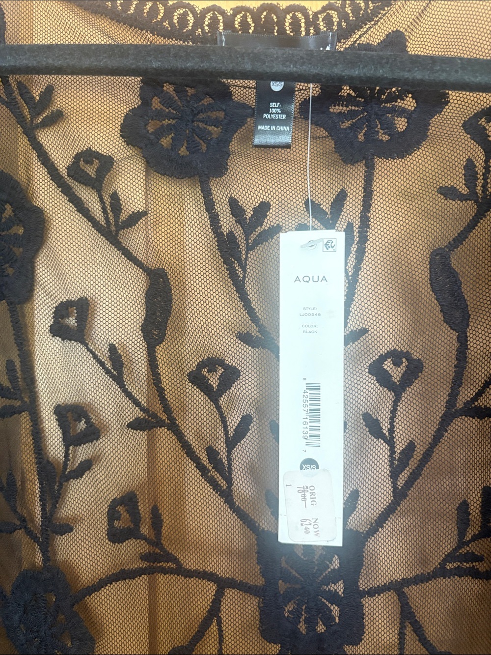 Embroidered Mesh Duster - Picture 9 of 9